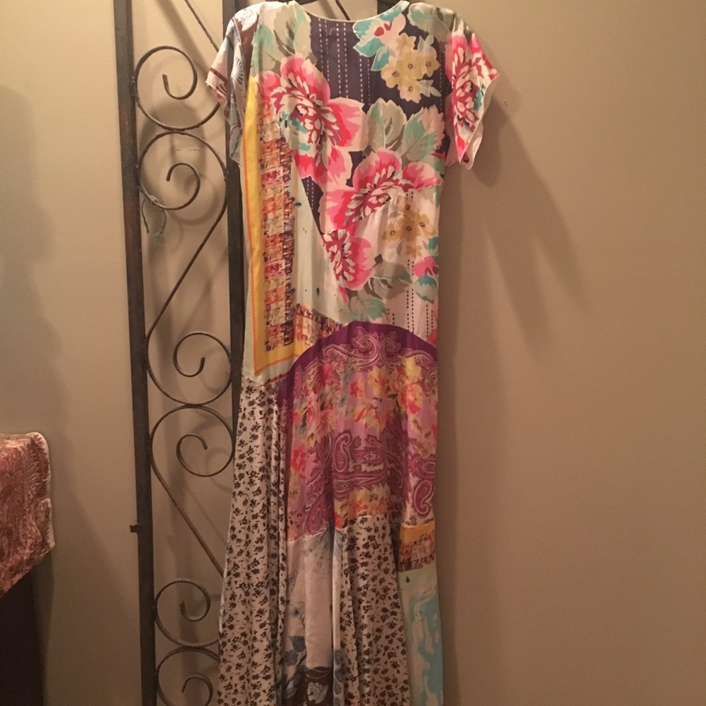 Johnny was silk dress
